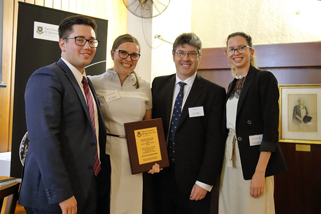 Benjamin Teng, Keilin Anderson, Matt Dunn (Acting CEO QLS) and Josephine Allan