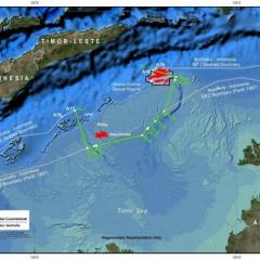 map of the Timor Sea 